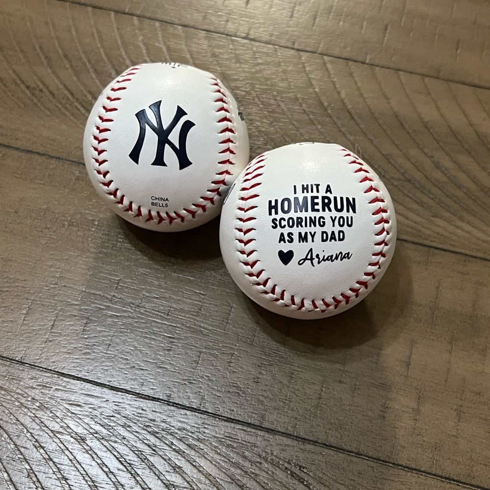 Fathers Day personalized MLB baseball